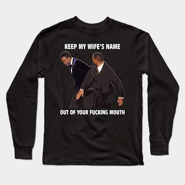 wow will smith slap chris rock Long Sleeve T-Shirt by RANS.STUDIO